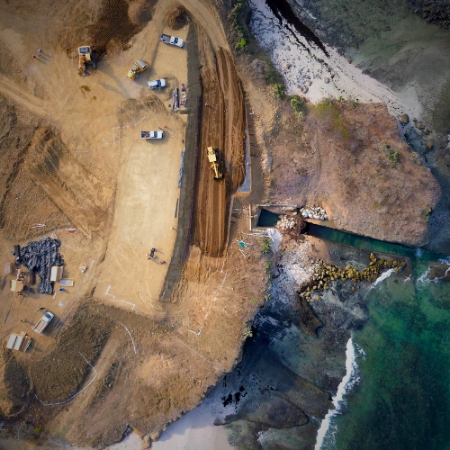 Geopilas en suelo arenoso